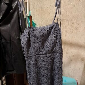 Abercrombie & Fitch Navy Lace Detail Top